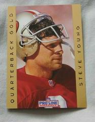 Steve Young Football Cards 1992 Pro Line Portraits Quarterback Gold Prices
