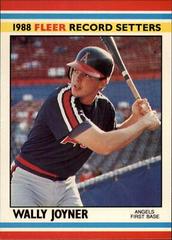 Wally Joyner Baseball Cards 1988 Fleer Record Setters Prices