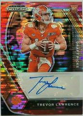 Trevor Lawrence [Red Pulsar Prizm] #DPA-TLW Football Cards 2021 Panini Prizm Draft Picks Autographs Prices