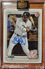 Estevan Floral archives signature series active player with signature and advanced stats #BP-31 Baseball Cards 2022 Topps Archives Signature Series Active Player Edition Prices