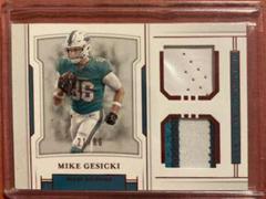 Mike Gesicki [Red Jersey Number] Football Cards 2018 National Treasures Rookie Dual Materials Prices