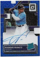 Wander Franco [Blue Mojo] Baseball Cards 2022 Panini Donruss Optic Rated Rookie Signatures Prices