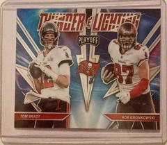Tom Brady & Rob Gronkowski - [Thunder & Lightning] [Silver Foil] [#TL-4] #TL-4 Football Cards 2021 Panini Playoff Thunder & Lightning Prices