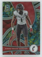 Ahmad 'Sauce' Gardner [Neon Splatter] #94 Football Cards 2023 Panini Chronicles Draft Picks Spectra Prices