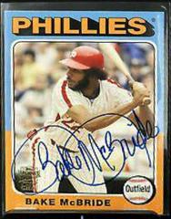 Bake McBride Baseball Cards 2012 Topps Archives Fan Favorite Autographs Prices