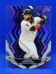 Brandon Crawford [Purple] #107 Baseball Cards 2019 Topps High Tek Prices
