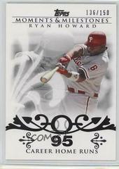 Ryan Howard #30 Baseball Cards 2008 Topps Moments & Milestones Prices