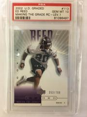 Ed Reed [Making the Grade RC Lev.1] Football Cards 2002 Upper Deck Graded Prices