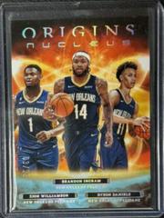 Zion Williamson, Brandon Ingram, Dyson Daniels [Turquoise] #7 Basketball Cards 2022 Panini Origins Nucleus Prices