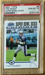 Tom Brady Football Cards 2004 Topps Super Bowl XXXIX Prices