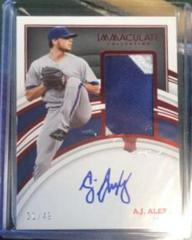 A.J. Alexy [Patch Autograph Red] #131 Baseball Cards 2022 Panini Immaculate Prices