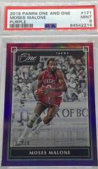 Moses Malone [Purple] #171 Basketball Cards 2019 Panini One and One Prices