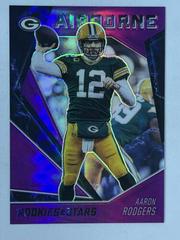 Aaron Rodgers [Purple] #AB7 Football Cards 2021 Panini Rookies and Stars Airborne Prices
