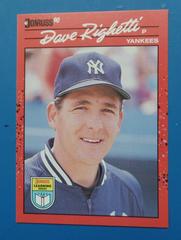 Dave Righetti Baseball Cards 1990 Donruss Learning Series Prices