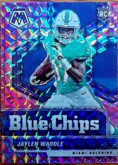 Jaylen Waddle [Purple Mosaic] #8 Football Cards 2021 Panini Mosaic Blue Chips Prices