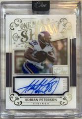 Adrian Peterson [Man Show Autograph] #163 Football Cards 2022 Panini One Prices