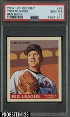 Tom Glavine [Red Back] #94 Baseball Cards 2007 Upper Deck Goudey Prices