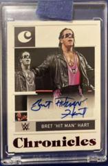 Bret 'Hit Man' Hart [Red] #CS-BHH Wrestling Cards 2022 Panini Chronicles WWE Signatures Prices
