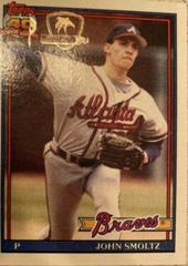 John Smoltz #157 Baseball Cards 1991 Topps Desert Shield Prices