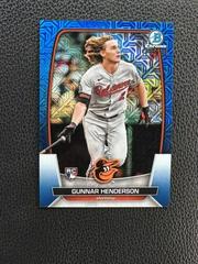 Gunnar Henderson [Blue] #10 Baseball Cards 2023 Bowman Chrome Prices