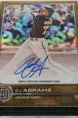 CJ Abrams [Gold] Baseball Cards 2022 Topps Chrome Ben Baller Autographs Prices