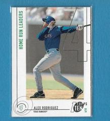 Alex Rodriguez #34 Baseball Cards 2002 Topps Ten Prices