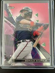 Ronald Acuna Jr. [Red Refractor] #62 Baseball Cards 2021 Topps Finest Prices