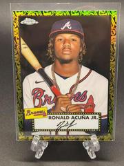 Ronald Acuna Jr. [Black Gold] Baseball Cards 2021 Topps Chrome Platinum Anniversary Prices