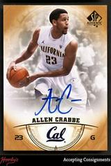 Allen Crabbe Autograph Basketball Cards 2013 SP Authentic Prices