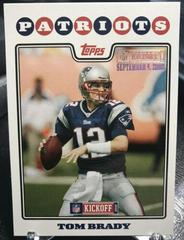 Tom Brady #111 Football Cards 2008 Topps Kickoff Prices
