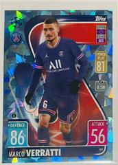 Marco Verratti [Crystal] #144 Soccer Cards 2021 Topps Match Attax Champions & Europa League Prices