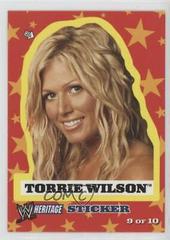 Torrie Wilson #9 Wrestling Cards 2005 Topps Heritage WWE Stickers Prices