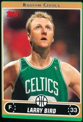 Larry Bird [Close Up, No Mustache Green Jersey] Basketball Cards 2006 Topps Prices