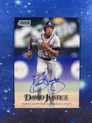 David Justice #DJ Baseball Cards 2019 Stadium Club Autographs Prices