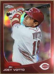 Joey Votto [Red Refractor] #206 Baseball Cards 2013 Topps Chrome Prices