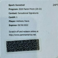 Anthony Davis Basketball Cards 2020 Panini Prizm Sensational Signatures Prices