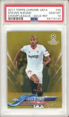 Steven N'Zonzi [Gold Refractor] Soccer Cards 2017 Topps Chrome UEFA Champions League Prices