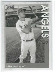 Mike Trout [Black & White] #1 Baseball Cards 2022 Topps Archives Snapshots Prices