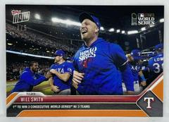 Will Smith [Orange] Baseball Cards 2023 Topps Now Prices