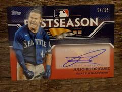 Julio Rodriguez [Red] #PPA-JROD Baseball Cards 2023 Topps Postseason Performance Autographs Prices