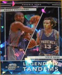 Amar'e Stoudemire, Steve Nash [Blue Ice] #11 Basketball Cards 2021 Panini Contenders Optic Legendary Tandems Prices
