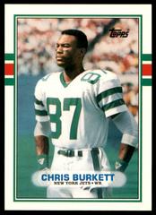 Chris Burkett #114T Football Cards 1989 Topps Traded Prices