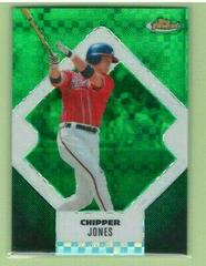 Chipper Jones [Green Refractor] #110 Baseball Cards 2006 Finest Prices