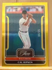 Cal Ripken [Holo Gold] #100 Baseball Cards 2023 Panini Three and Two Prices