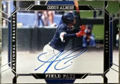 Ozzie Albies #FP-OA Baseball Cards 2022 Panini National Treasures Field Pass Signatures Prices