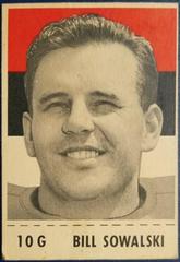 Bill Sowalski #10G Football Cards 1956 Shredded Wheat Prices