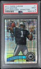 Cam Newton [Ball Over Right Shoulder Xfractor] Football Cards 2011 Topps Chrome Prices