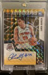 Luka Garza [Choice Black Gold] #RAM-LGZ Basketball Cards 2021 Panini Mosaic Rookie Autographs Prices