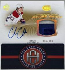 Cole Caufield Hockey Cards 2021 SP Authentic Future Watch Auto Patch Prices