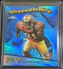 Terrell Owens [Refractor] Football Cards 2003 Topps Chrome Record Breakers Prices